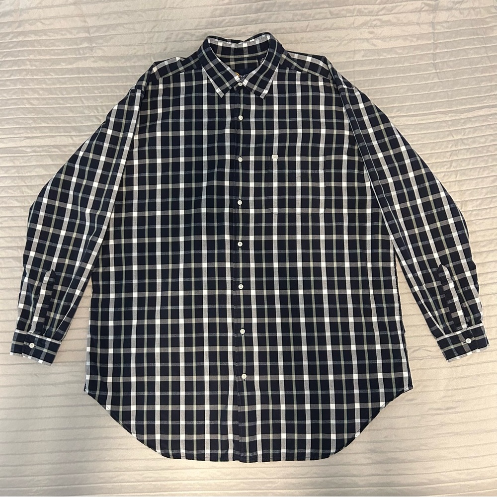 2XLT Nautical Jeans Company 100% Cotton Long Sleeve Button Down, Great Condition